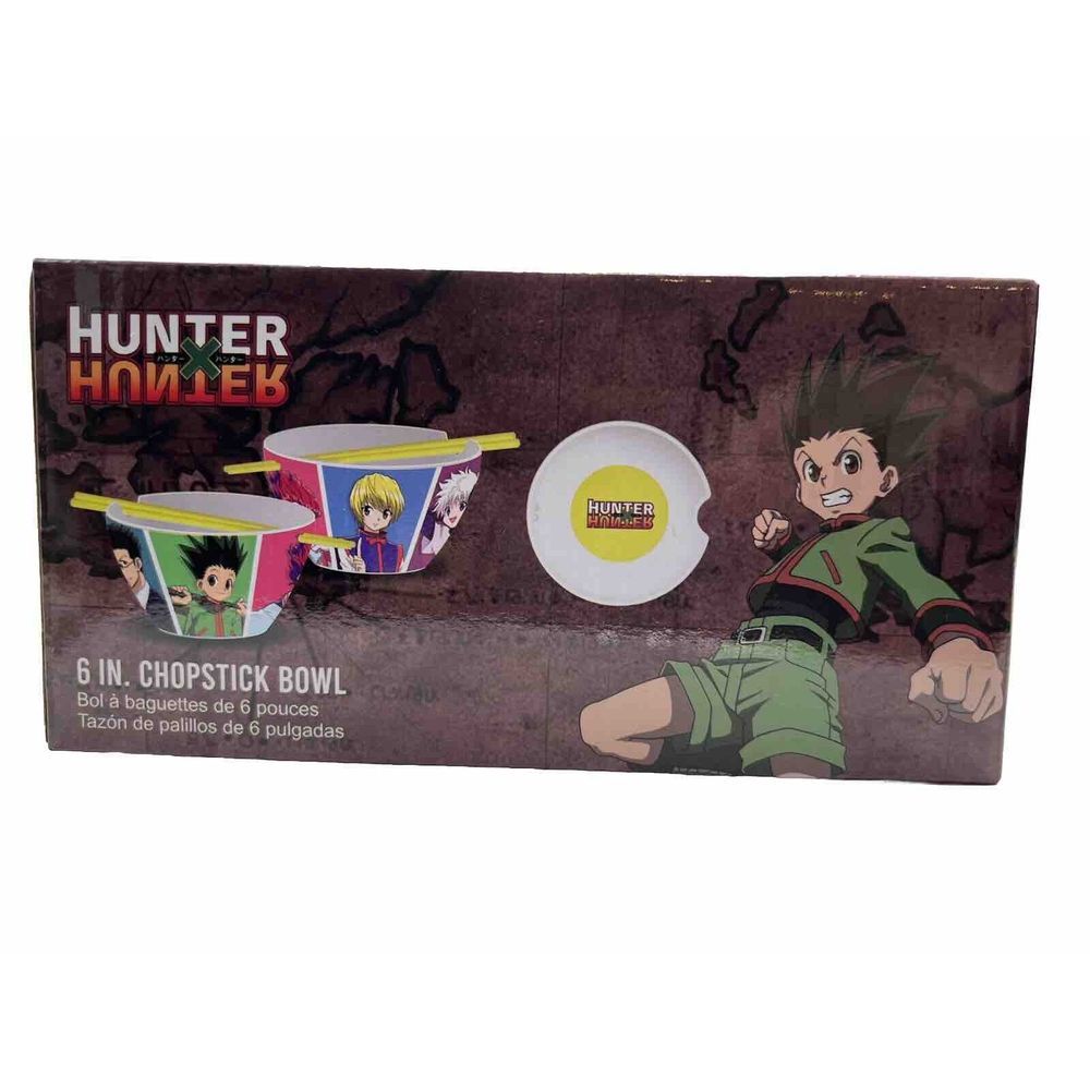 Hunter X Hunter 6in. Ceramic Ramen Bowl with Chopsticks BNIB